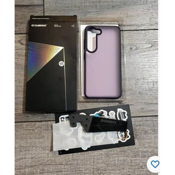 CASEKOO Matte Purple Phone Slim Case for Samsung Galaxy S23 6.1" With Stand New - Picture 1 of 4